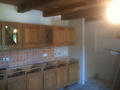 New kitchen being fitted
